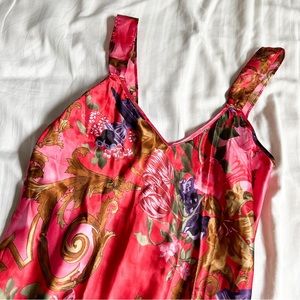 Vintage California Dynasty Asymmetrical Midi Slip Dress